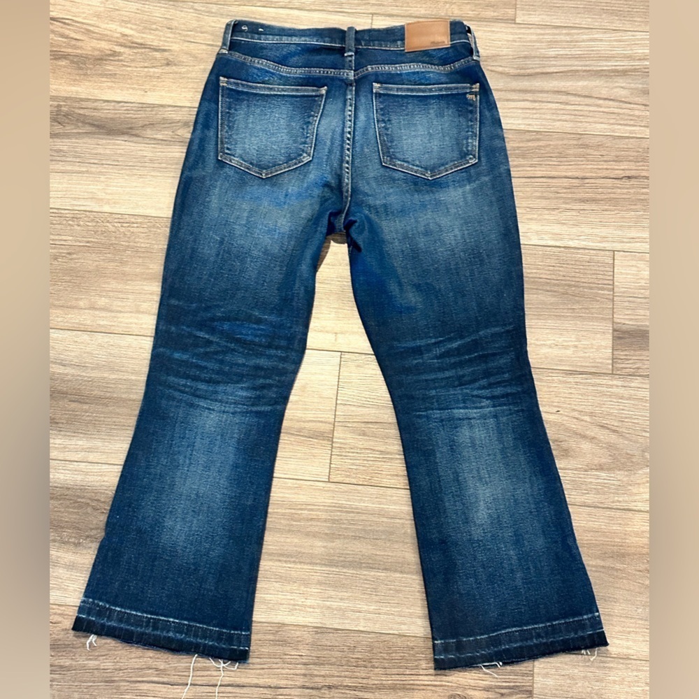 Madewell Cali Demi Boot Patch Pocket Jeans in Dermott Wash Size 28 - Picture 5 of 11